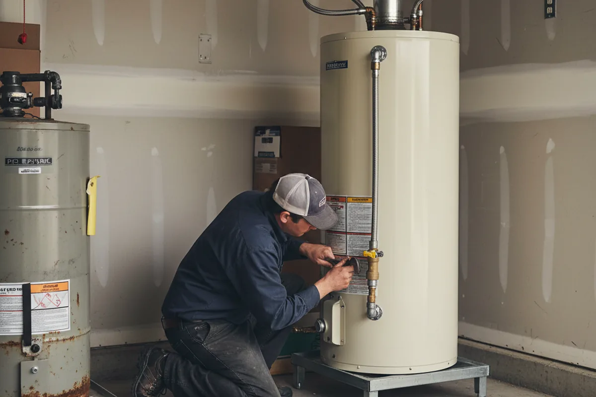 Water heater and shutoff valve replacement in Cherry Hill