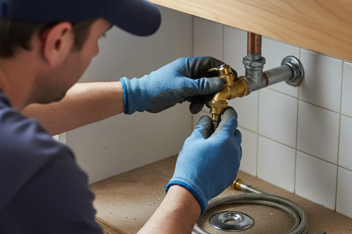 Shutoff valve and fitting work during Emergency Plumbing in Cherry Hill